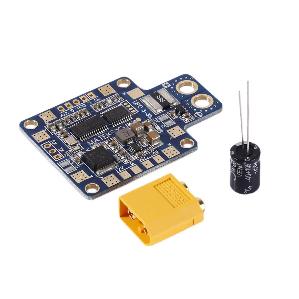 Плата распределения питания PDB HUBOSD ECO X TYPE с датчиком тока двойным BEC и XT60 для FPV