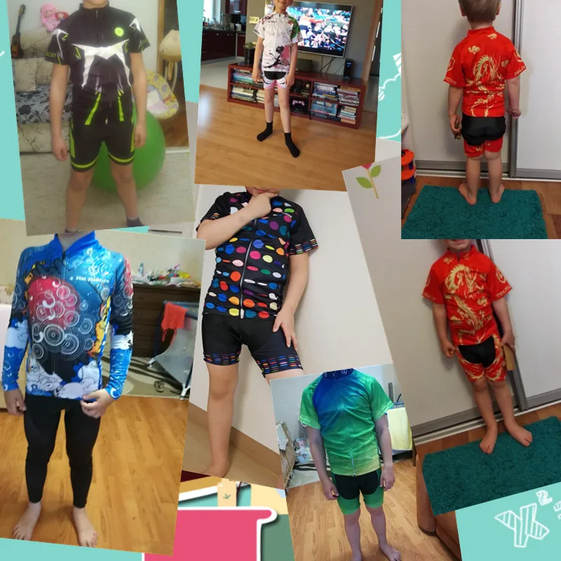 Детский летний костюм для езды на велосипеде новый красивый дышащий