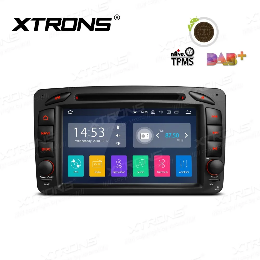 XTRONS 7 &quotAndroid 8 1 с радио GPS WiFi Автомобильный DVD плеер для Mercedes Benz A-W168 c-класса W203 CLK