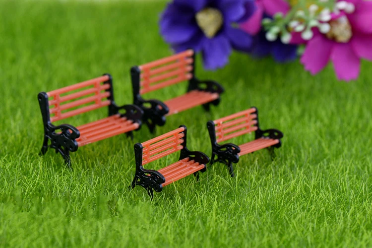 2 шт. кабошон сад миниатюры ремесленные изделия украшения миниатюра скамейка