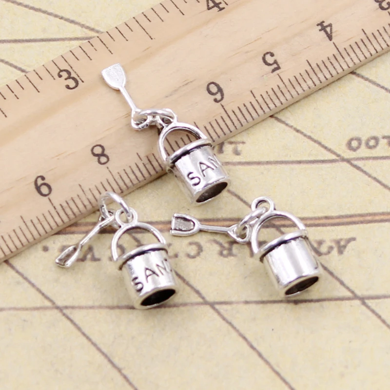 10 шт. подвески лопатка и песок для пляжа 15x8 мм|be charm|tibetan silver platedpendants crafts |