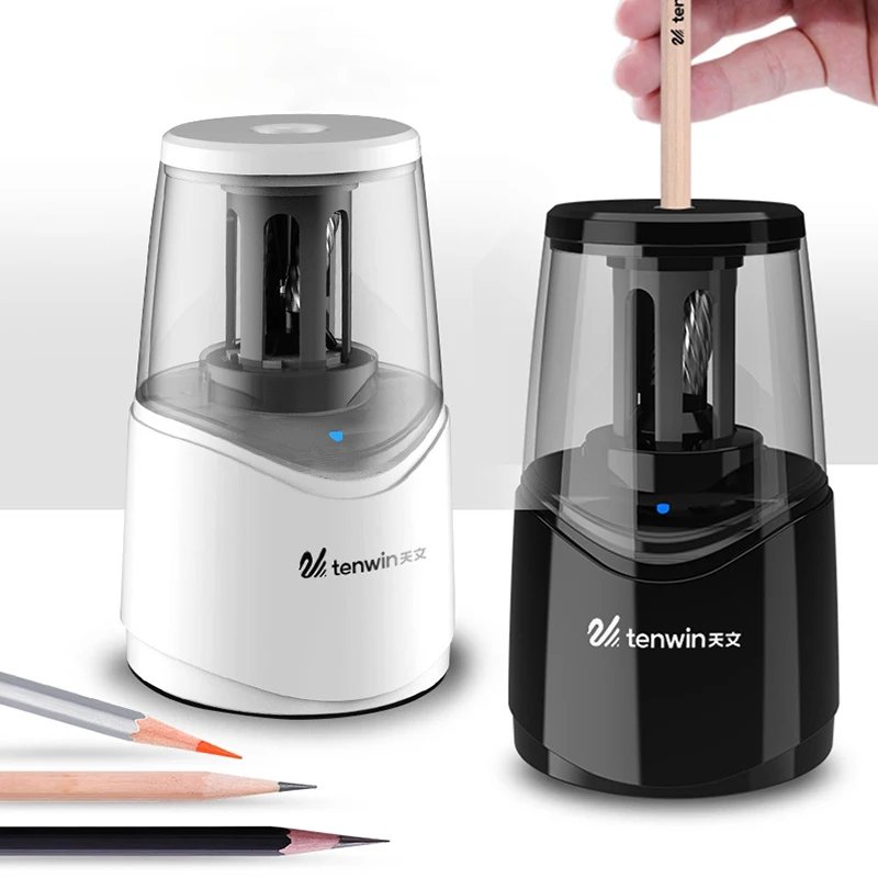 Tenwin Автоматическая электрическая точилка для карандашей Usb зарядка электронная точилка для детей канцелярские принадлежности Школьные принадлежности