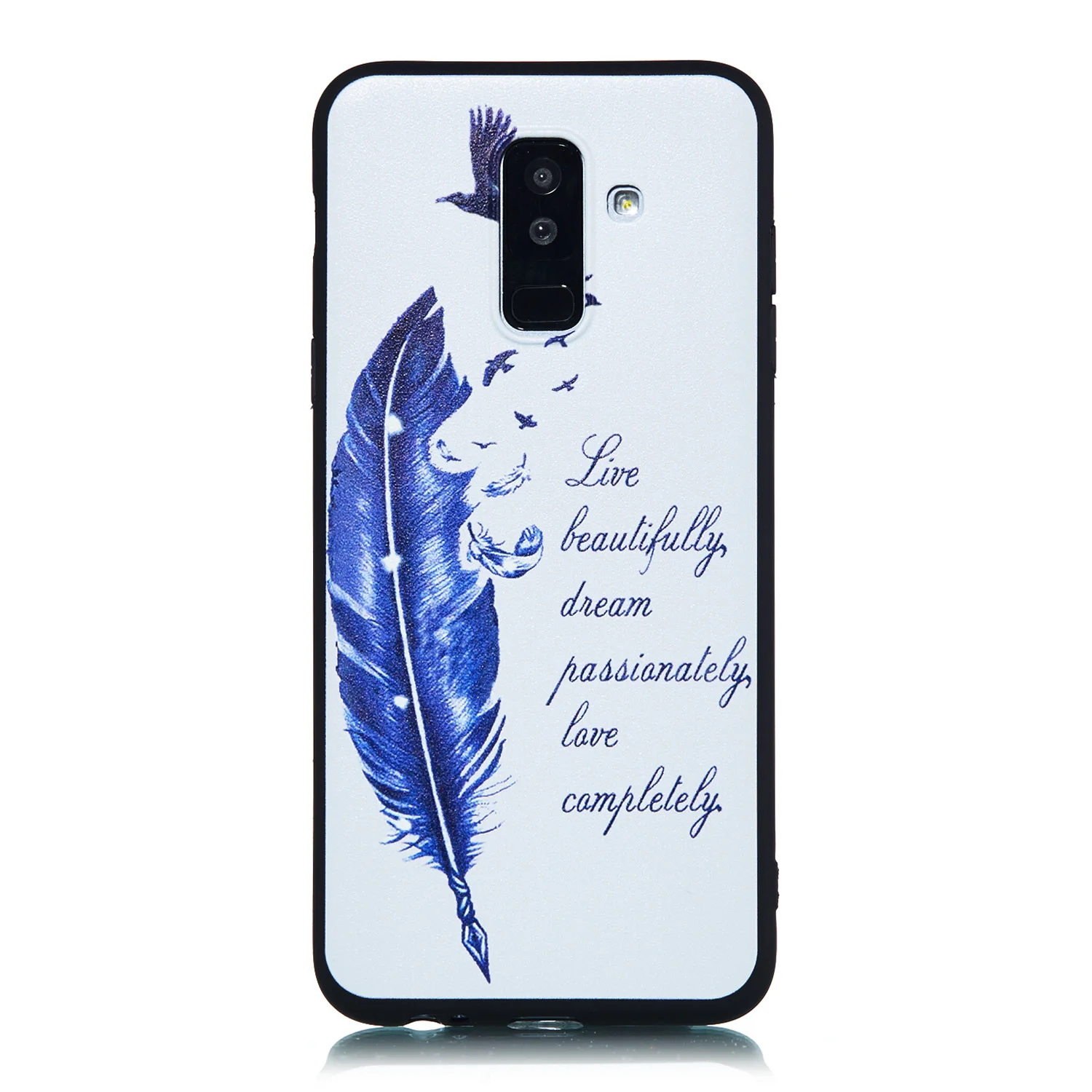 Модный чехол для Samsung Galaxy A6 2018 с милым рисунком животных силиконовый из ТПУ чехлы