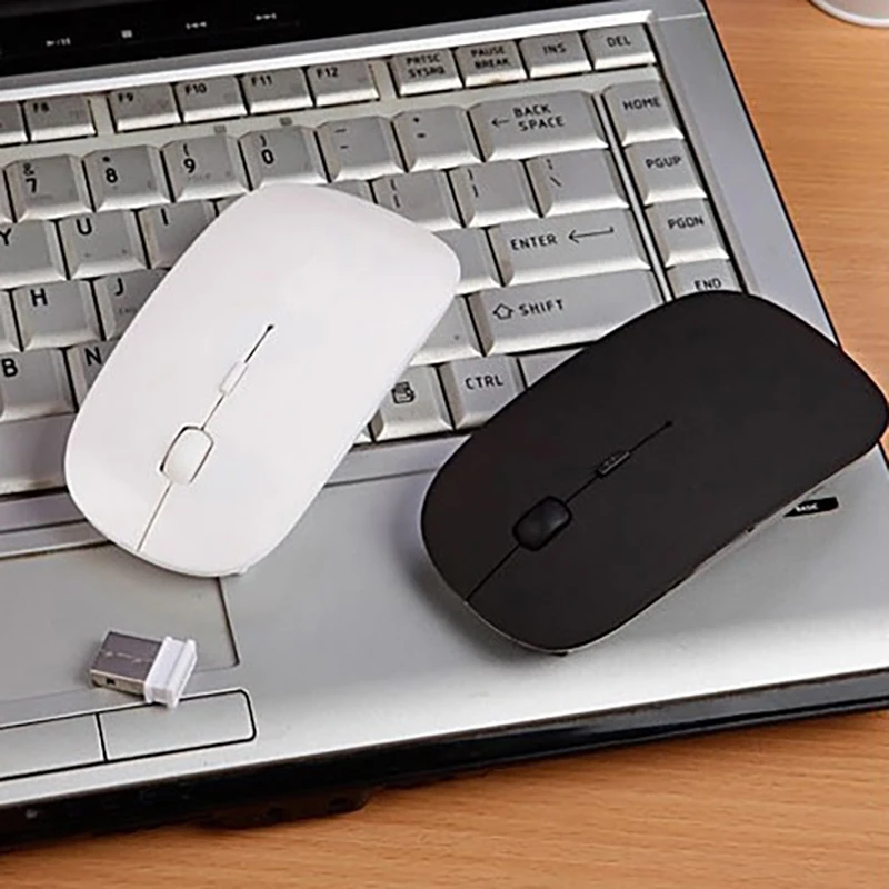 Ультратонкое оптическое Беспроводной Мышь 2 4G USB 3 регулируемые уровни 1600 Точек на