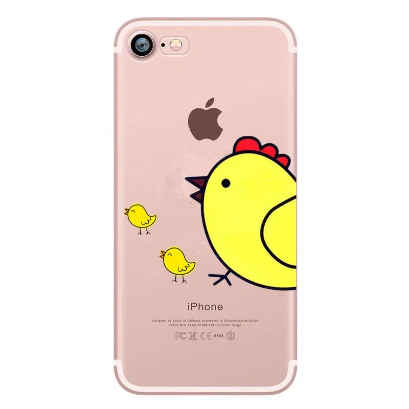 Милый чехол с мультяшками для iphone 6 6S Силиконовые тонкие парочка любовник телефон