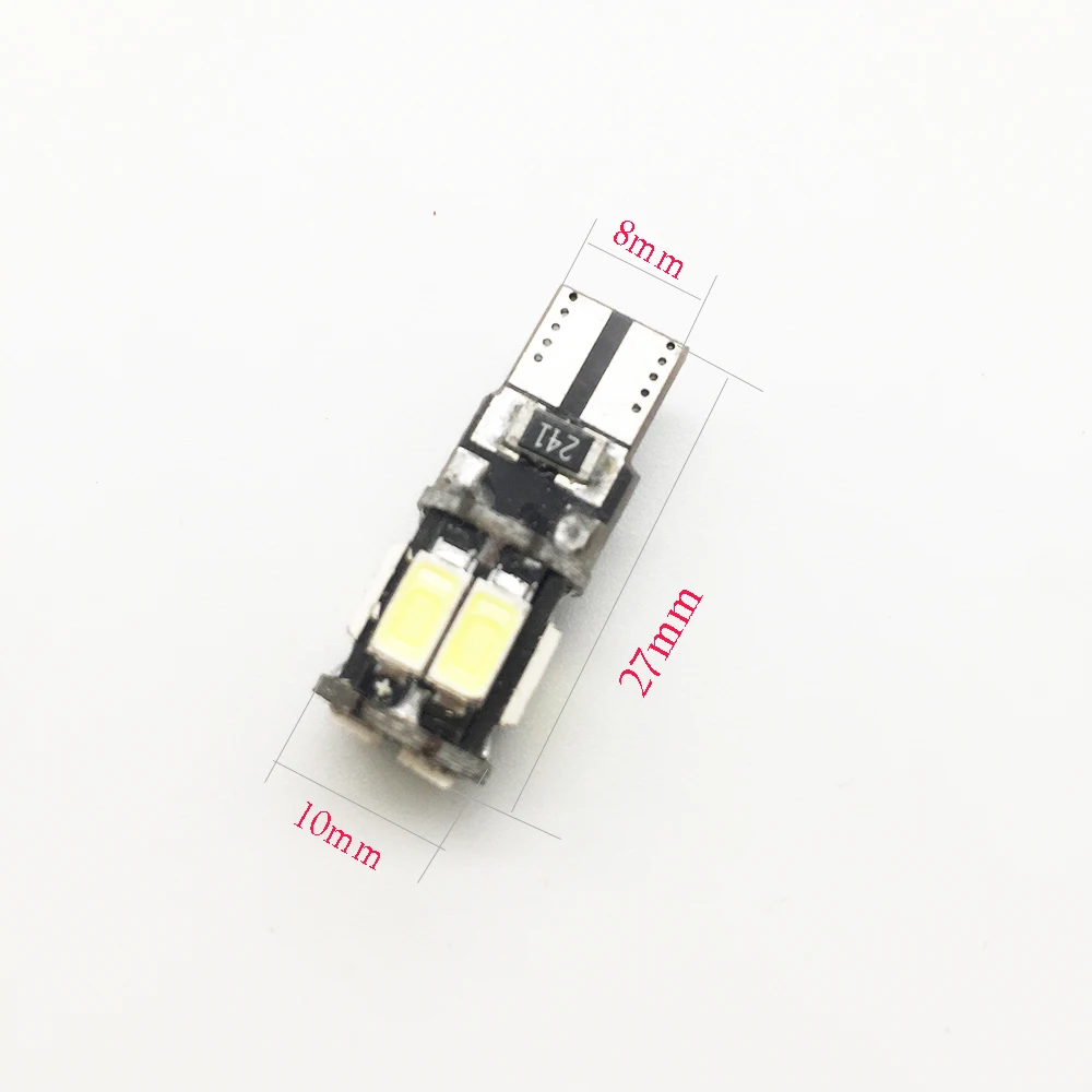 YSY 50 шт в наборе высокая мощность T10 w5w ВОДИТЬ Автомобиль светильник t10 10smd 5630 5w5 12v