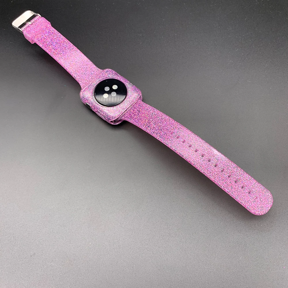 Силиконовый Прозрачный блестящий водонепроницаемый ремешок для Apple Watch 38 мм 40 мм ремешок для Apple iWatch 42 мм 44 мм Серия 1 2 3 4