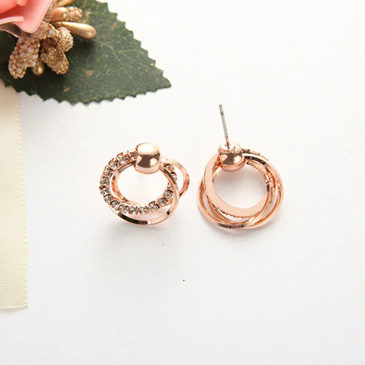 Женские серьги в стиле панк простые яркие круглые 2018|Серьги-гвоздики| |