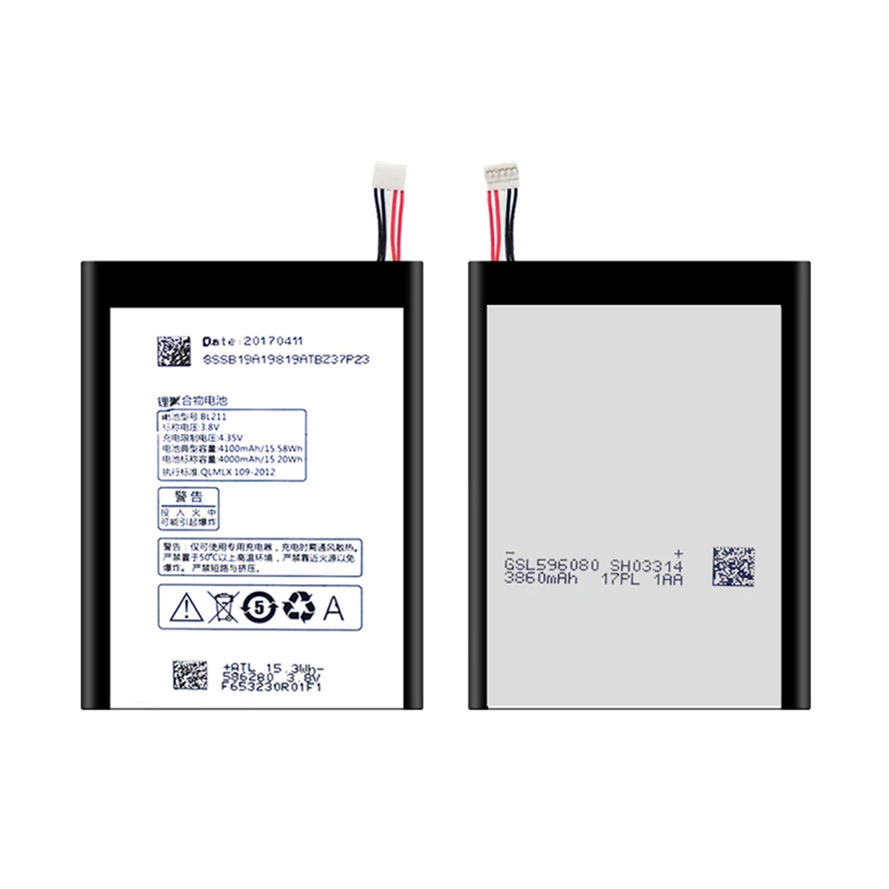 

BL211 Original Mobile Phone Battery for Lenovo P780 Real Capacity akku 4000mAh+8pcs Repair Tools