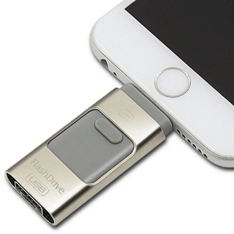 Kimsnot USB Flash Drive OTG Mini Pen Drives 128 ГБ 64 32 Г 16 8 Для iPhone 7 6 5 6s плюс/iPad/iPod HD Memory Stick Android|hd memory
