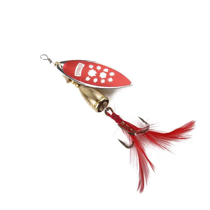 5 шт./лот металлическая Спиннер рыболовная приманка ложка Розничная коробка для