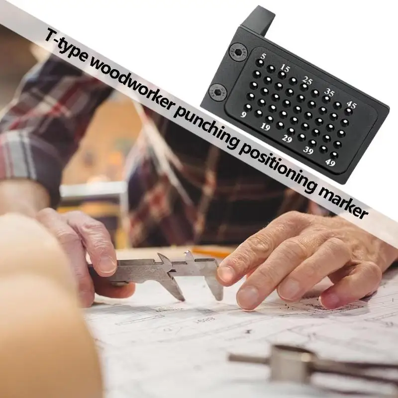 Многофункциональный алюминиевый сплав деревообрабатывающий Т-образный Калибр 90 градусов правый угол измерительная линейка; Деревообработка hHole Locator