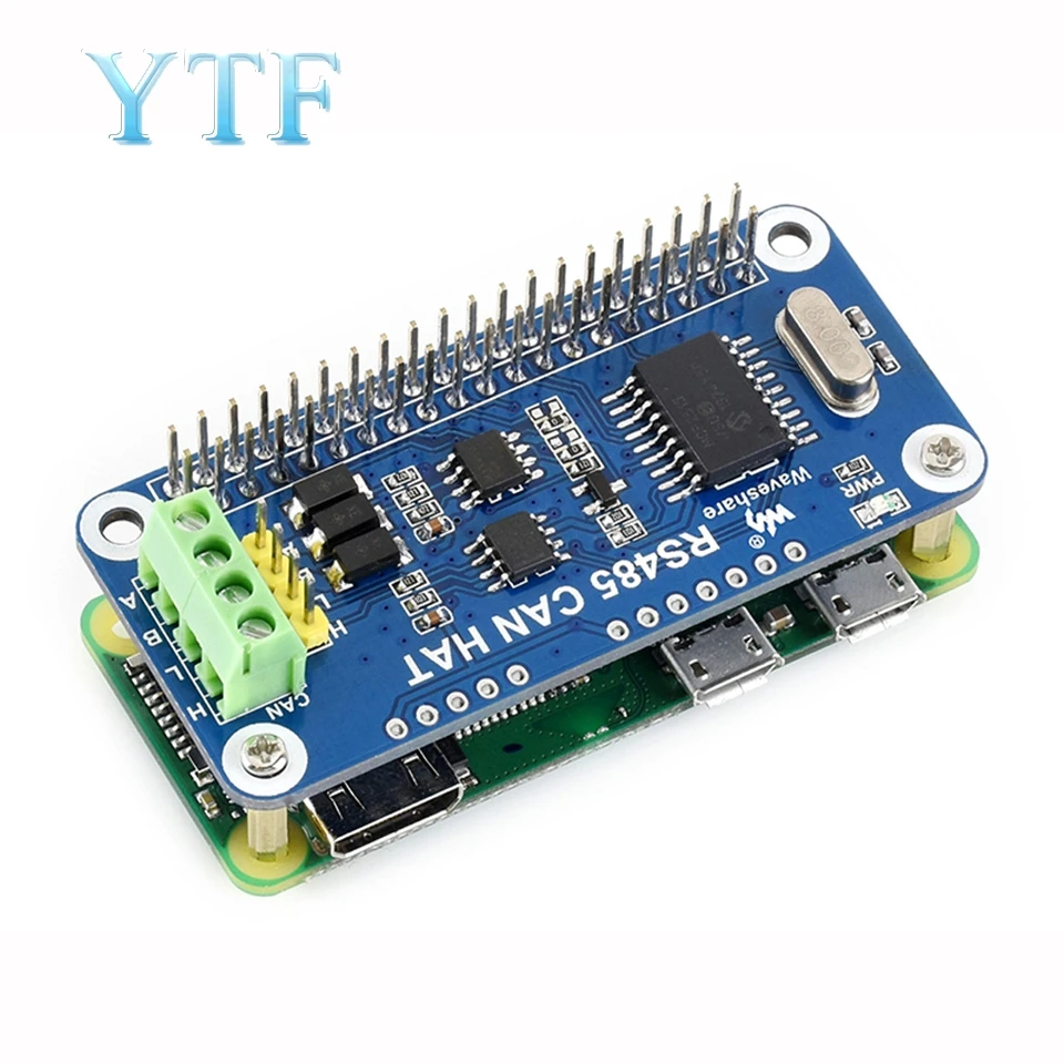 Плата расширения Raspberry Pi 4B/3B +/Zero W RS485 CAN-модуль коммуникационная плата интерфейса