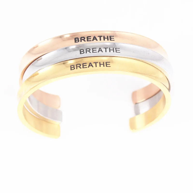 3Pcs/lot &quotInfinite Love&quot Positive Inspirational Bracelet Stainless Steel Personalized Bangle Hairband for Women Jewelry | Украшения