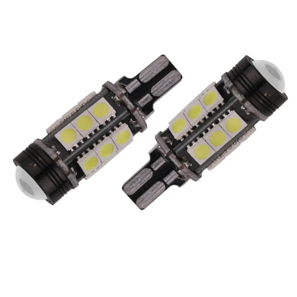 2 шт. T15 W16W Авто Обратный светильник светодиодный Белый 5050 SMD 16 объектив Canbus без