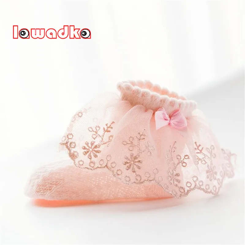 

Lawadka Boys Girls Baby Socks Casual Kids Socks Lace Bow Design New