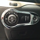 АБС-пластик хром для Jeep Cherokee KL 2014 2015 2016 2017 2018 автомобильных фар консоли Управление Кнопка регулировки рамка для переключателей, крышка, накладка
