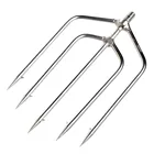 Рыболовная вилка из нержавеющей стали, с 5 зубцами, Harpoon, для рыбалки, ледокол, дрель, Аксессуары для рыбалки, снасти, инструмент, вилка для рыбы