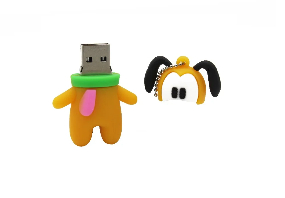 KING SARAS мультфильм реальная емкость собака Микки флэш-накопитель usb 2,0 4 ГБ 8 ГБ 16 ГБ 32 ГБ 64 ГБ флешка