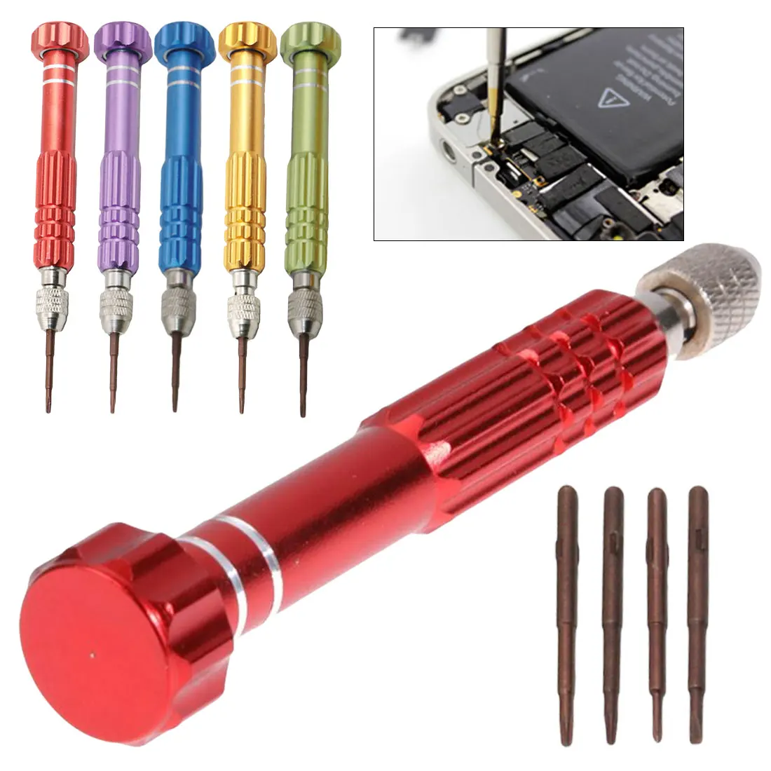 

For iPhone X iPhone 8 7 6S 6 repair disassemble screwdriver tool Five Star Cross Screwdriver Combination
