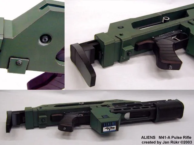 1:1 масштаб инопланетянин 3 Оружие m41-импульсная винтовка 3 d бумажная модель DIY игрушки для рождественского подарка