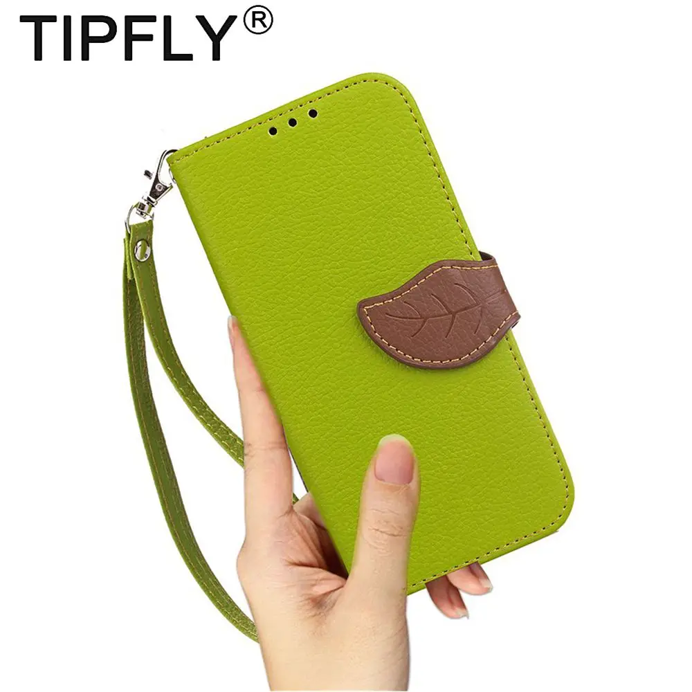 Tipfly для Apple IPhone Натуральная Кожа PU Стенд Wallet флип чехол iPhone X 10 Настоящее кошелек
