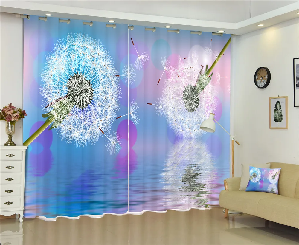 3D занавески с принтом бабочек и цветов драпировки для гостиной спальни офиса