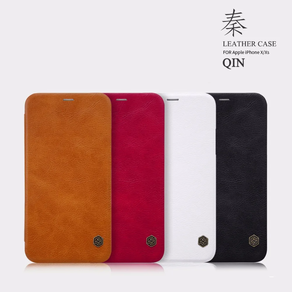 Nillkin Soft PU Leather Phone cases for iPhone X XS Case Flip Cover Luxury Coque Comfortable Wallet Fundas For Successful People | Мобильные