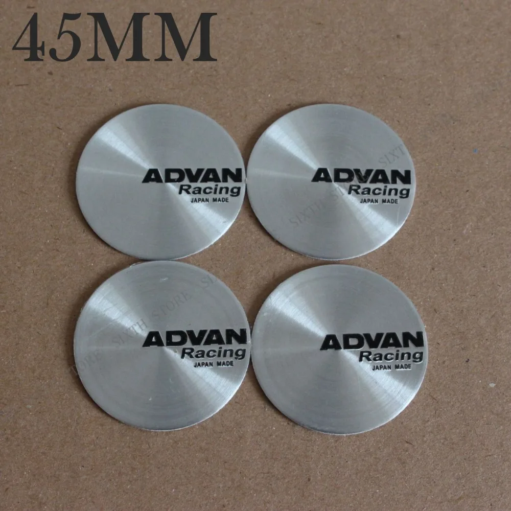 KOM POWER 45 мм ADVAN Wheels Center Cap Наклейки логотип значок эмблемы колеса крышки ступицы Racing