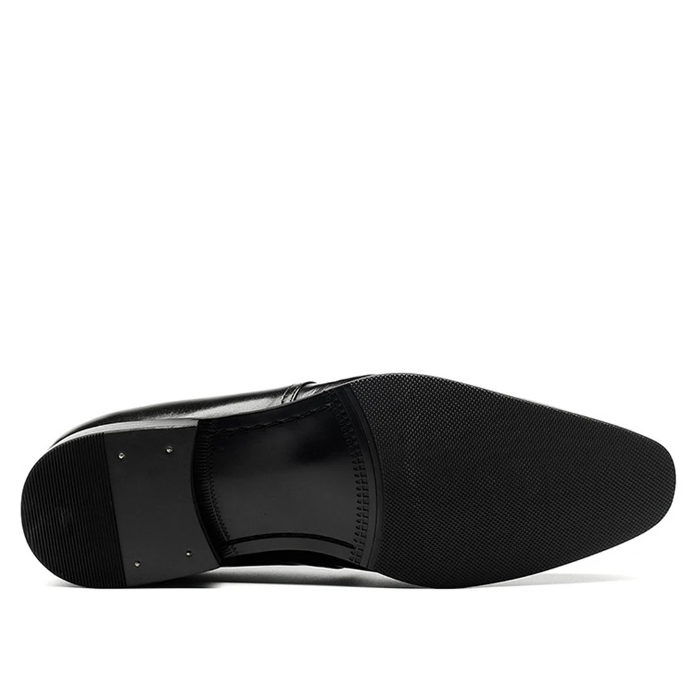 Мужские классические туфли Sipriks из натуральной кожи с заостренным мысом | Обувь