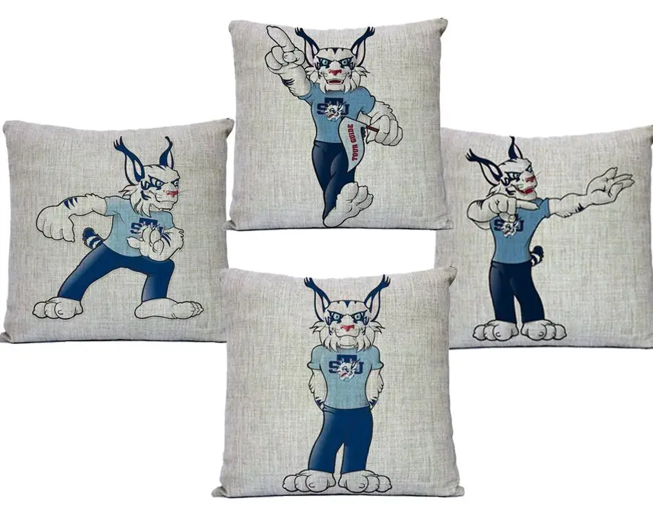 Оригинальная индивидуальная дизайнерская хлопковая диванная подушка с