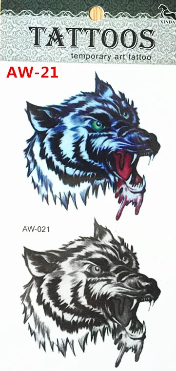 3 d татуировки боди-арт тату волк макияж Индийское Божество водонепроницаемый
