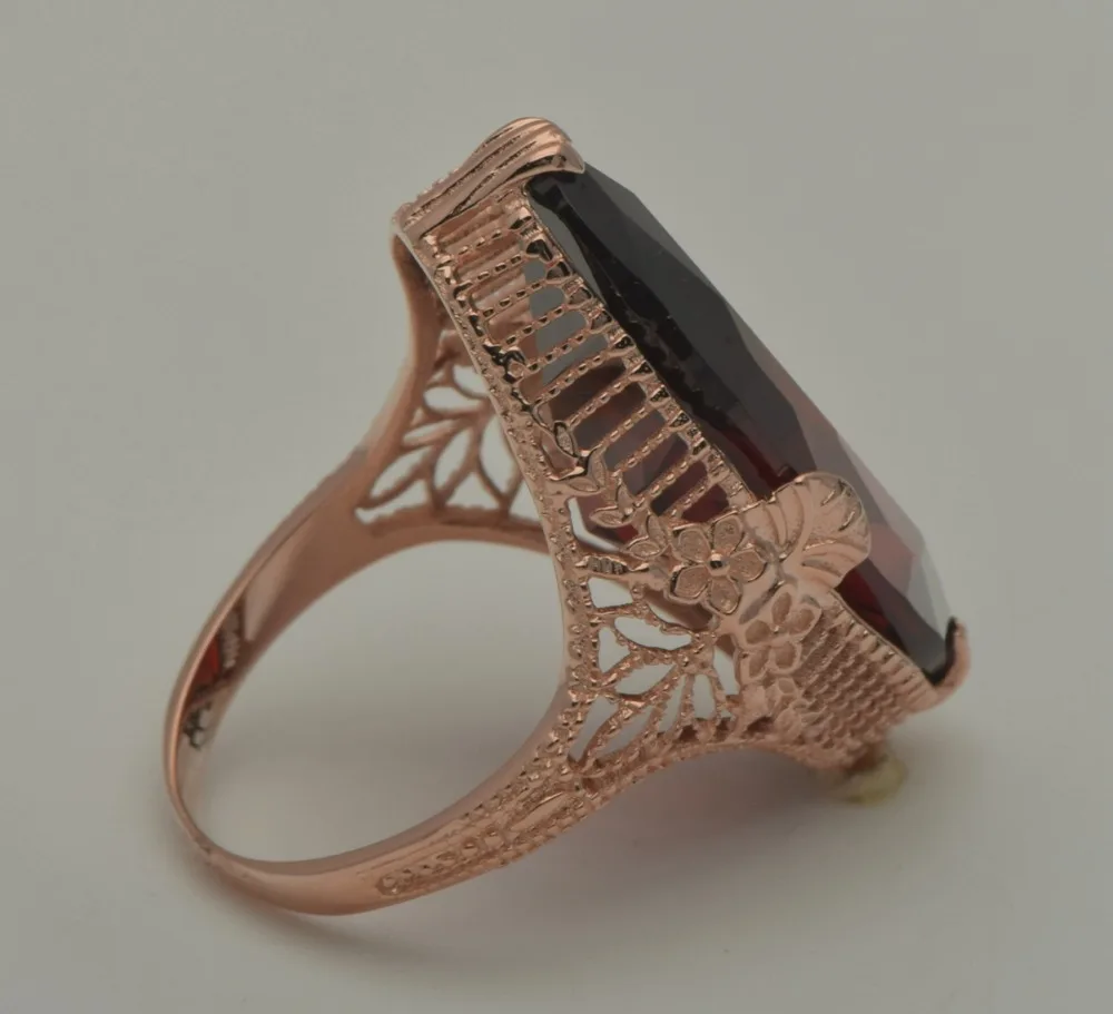 Уникальный Заказ Бесплатная доставка удивительно! натуральный гранат кольцо