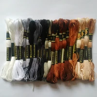 cxc threads diy dmc 3023 3348 embroidery floss embroidery threads 10pcslot 8m cross stitch kit cross stitch floss kits 11 12