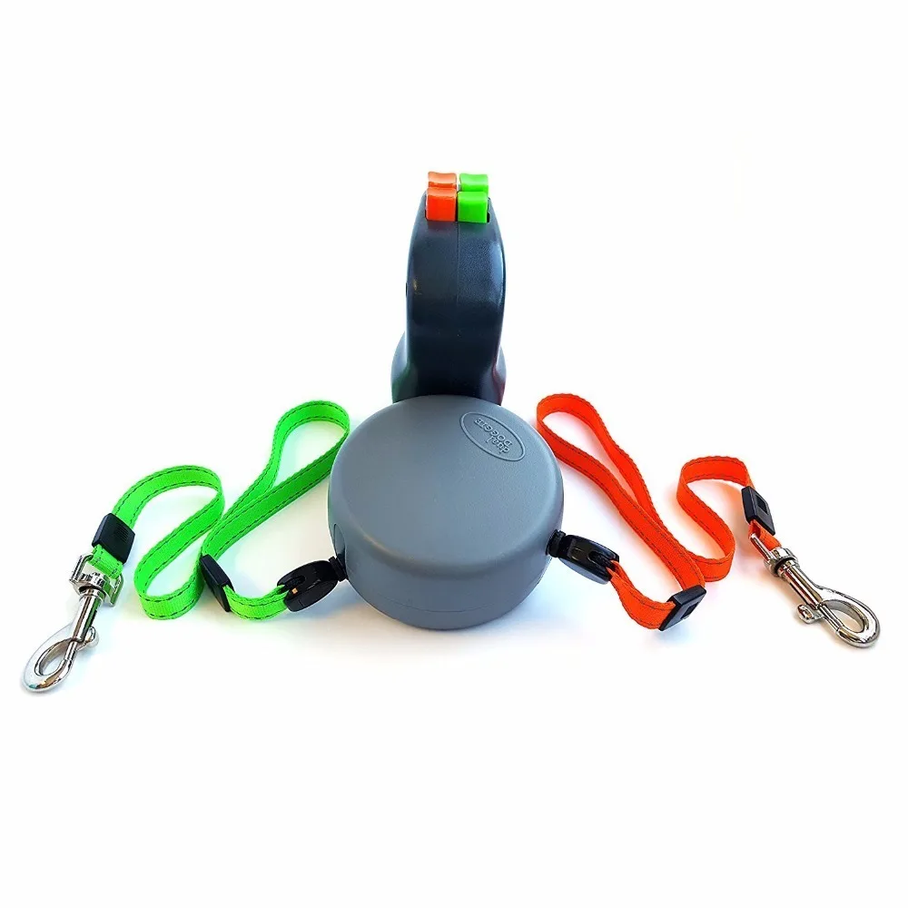 Двойной Собака поводок Выдвижной Прогулки товары для животных|ID бирки| |