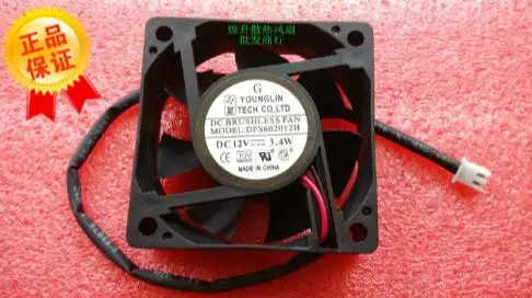 Оптовая продажа: оригинальный 60*60*20 DFS602012H DC12V 3 4 W YOUNGLIN 60*20 мм 2 линии бесшумный
