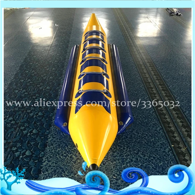 Забавная дешевая надувная лодка на 6 мест сумасшедшая двухрядная Банановая Лодка