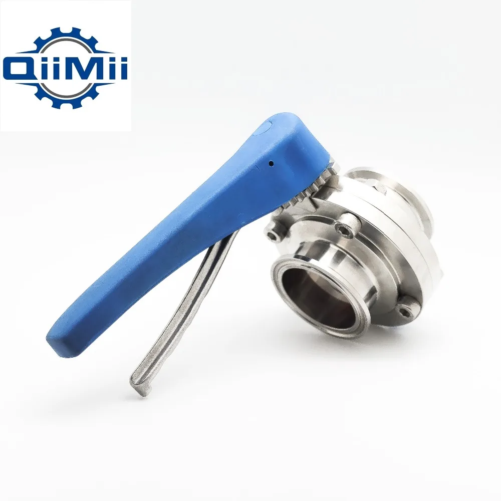 1 &quot/1-1/2&quot/2 &quotНержавеющая сталь санитарная 1&quot/1 5 &quot/2 три зажима клапан-бабочка