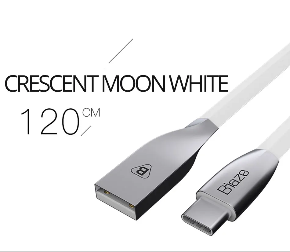 Biaze 1,2 M 2.4A usb type C кабель для USB-C мобильного телефона быстрое устройство для зарядки кабель для huawei P20 samsung Galaxy S9 S8 Plus