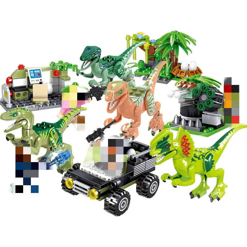 Парк Юрского периода серии indominius Rex Echo diloposaurus Pterosauria Tyrannosaurus строительные блоки игрушки Юрский Мир
