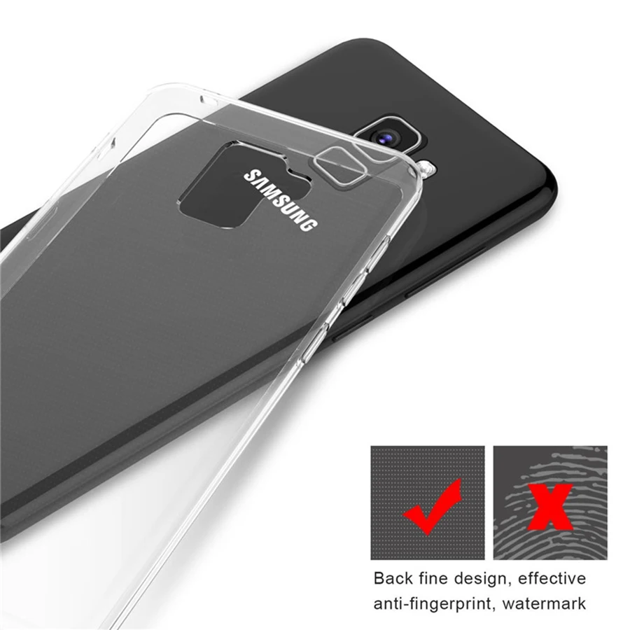 Прозрачный мягкий очищающий гель ТПУ чехол для samsung Galaxy A6 A8 + плюс A7 A9 2018