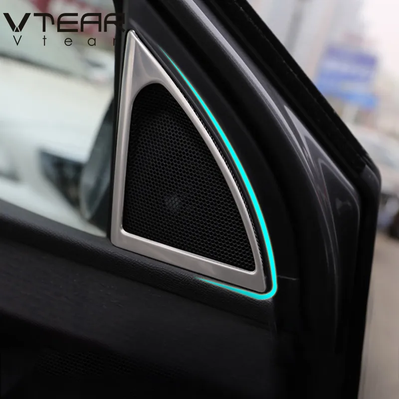 Vtear для peugeot 3008 5008 GT интерьерные аксессуары Автомобильная Внутренняя дверь колонна аудио обшивка рамка крышки молдинги