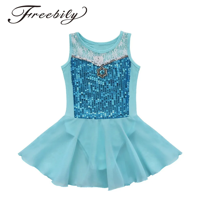 Kids Girls Sequined Diamond Princess Tutu Ballet Dance Skirt Leotard Dress Fancy Costume Party Child Dancerwear Clothes | Тематическая