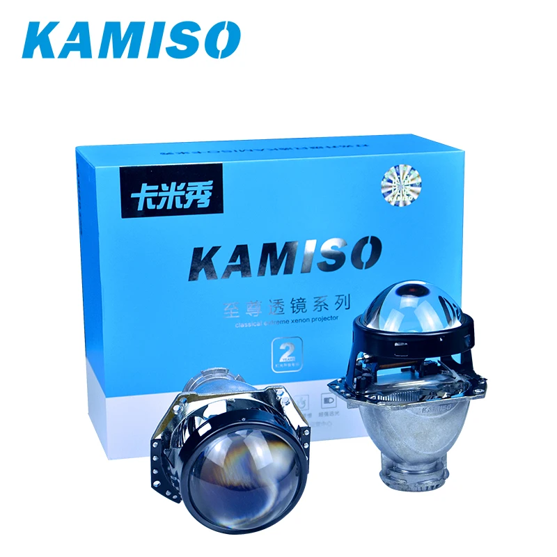 KAMISO Горячая продажа 1 пара фар для проектора автомобиля 3 дюйма ксеноновые линзы
