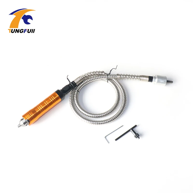 

Tungfull гибкий вращающийся инструмент Dremel, электрический шлифовальный станок, удлинительная линия вала 6 мм, сверлильный патрон, шланг для гравировального станка