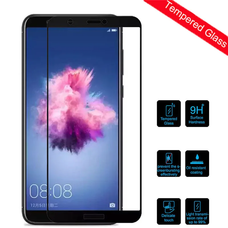 Защитное стекло для Huawei P Smart полноразмерная защита экрана 5 65 дюйма закаленное p