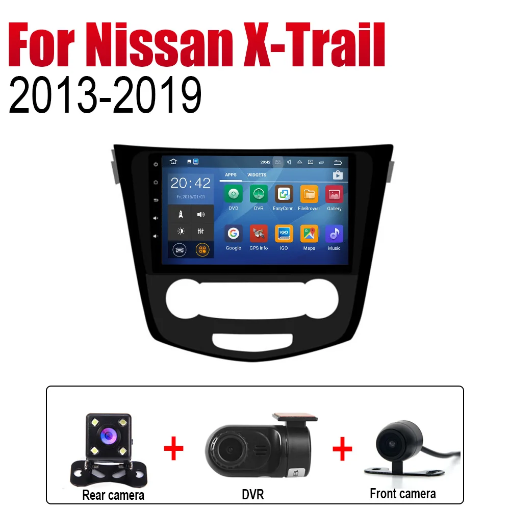 Extra Items Автомобильный проигрыватель gps навигация для Nissan X-Trail 2013 автомобильный Android мультимедийная система экран радио - Цвет: Extra Items