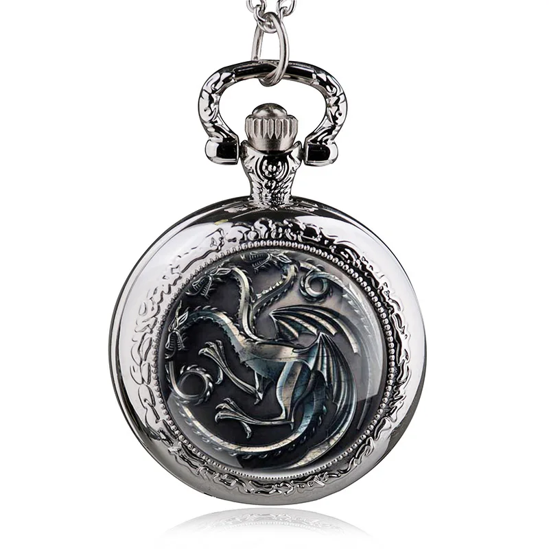 Ожерелье с подвеской в виде карманных часов Новый Античный Дом Таргариен