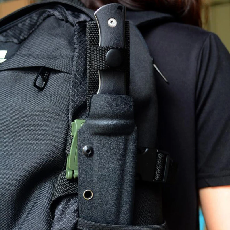 Открытый EDC нож K оболочка Molle Зажим для ремня Сумка зажим пом зеленый, коричневый, черный