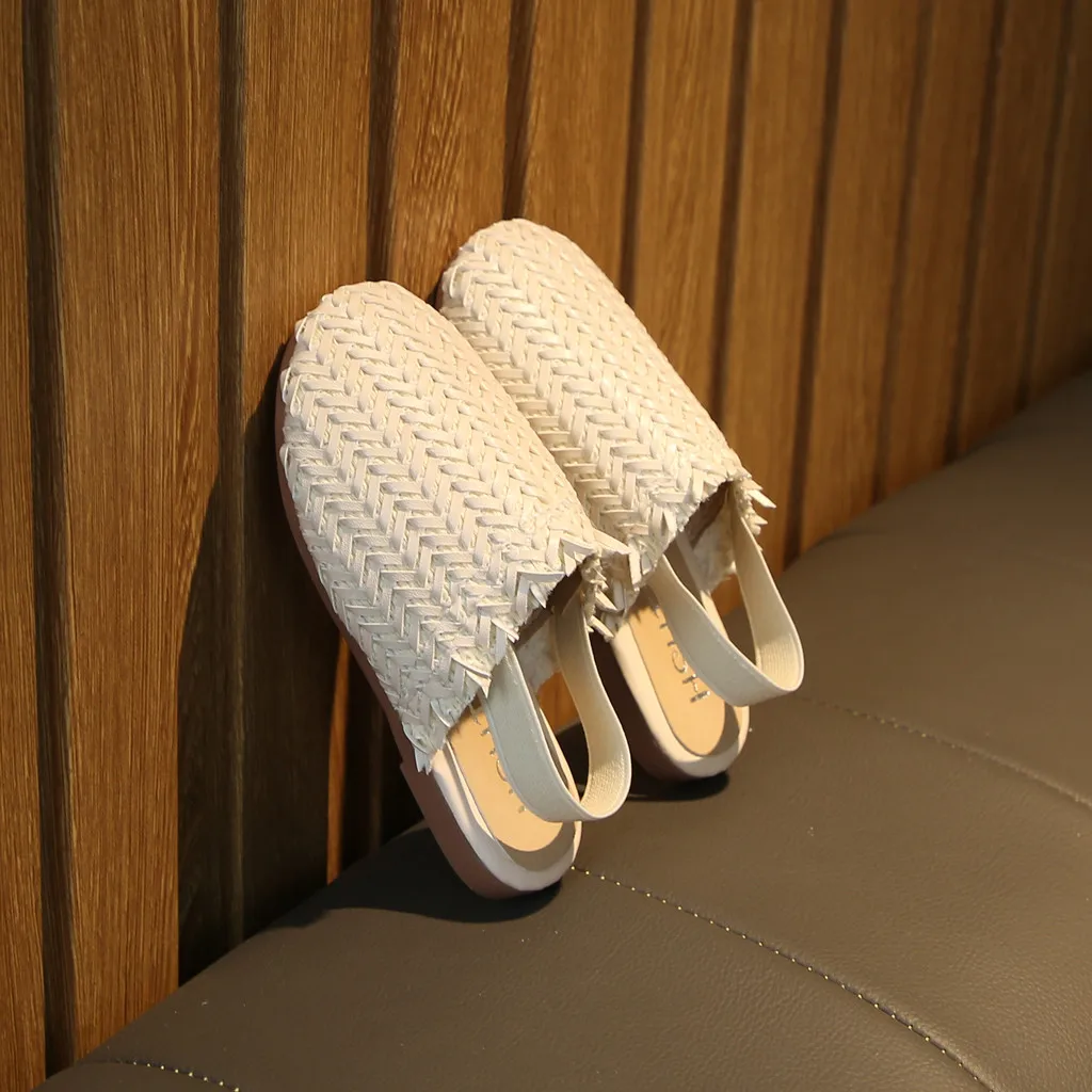 Новинка 2019 летние босоножки для малышей младенцев девочек принцесс плетеные